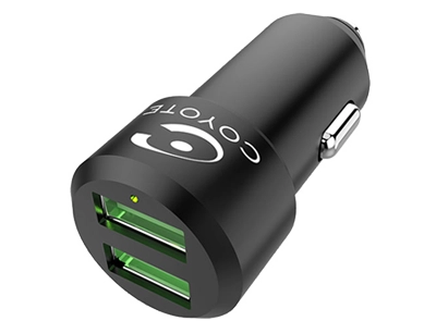  Cargador toma de encendedor con 2 puertos USB
